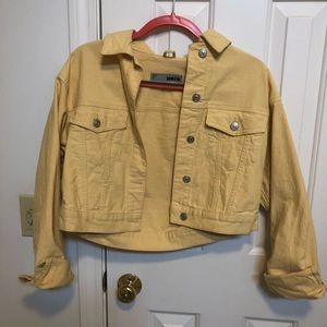 Top shop moto denim crop jacket